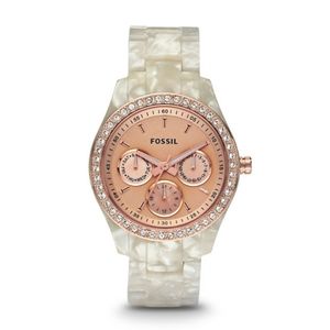 Rose Gold Fossil Watch